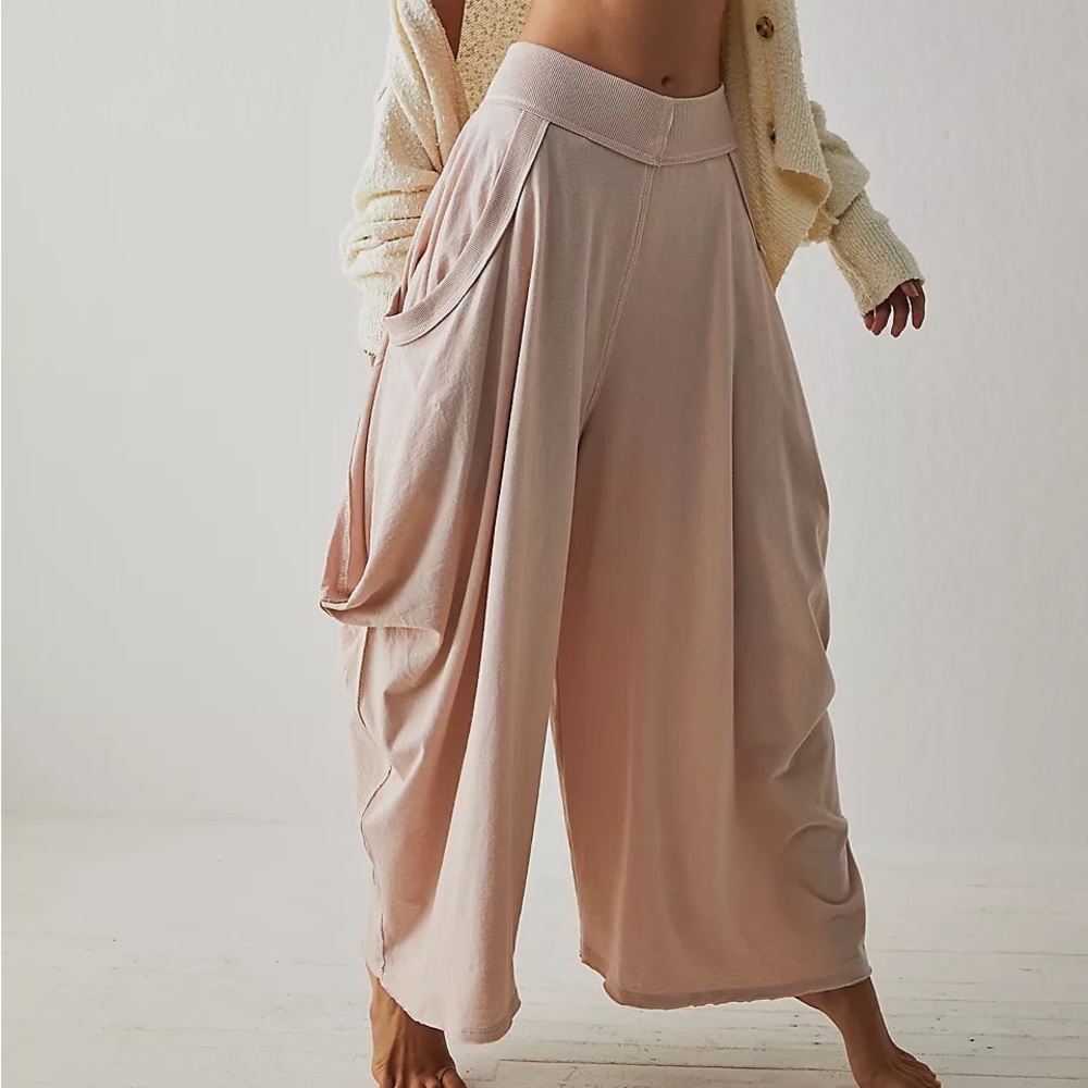 New Free People Summer Slumber Pants in Rose Dust - Picture 8 of 8